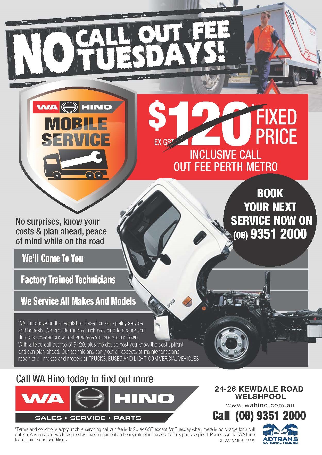 Click on the image to book in your next Mobile Service!